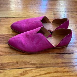 Frye & Co Hot Pink Pointed Toed Flats Size 8.5